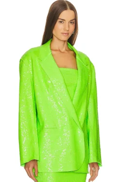 Sequin Oversized Double Breasted Jacket