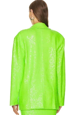 Sequin Oversized Double Breasted Jacket