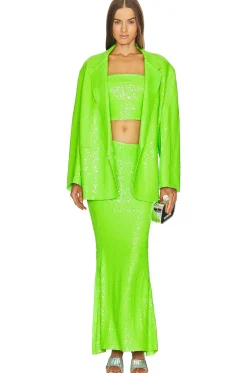 Sequin Oversized Double Breasted Jacket