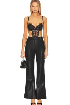 Sequin Violet Embroidery Bodysuit