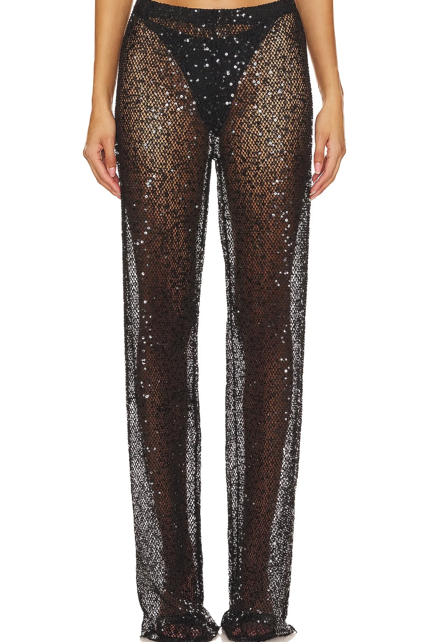 Sequins Wide Leg Pant