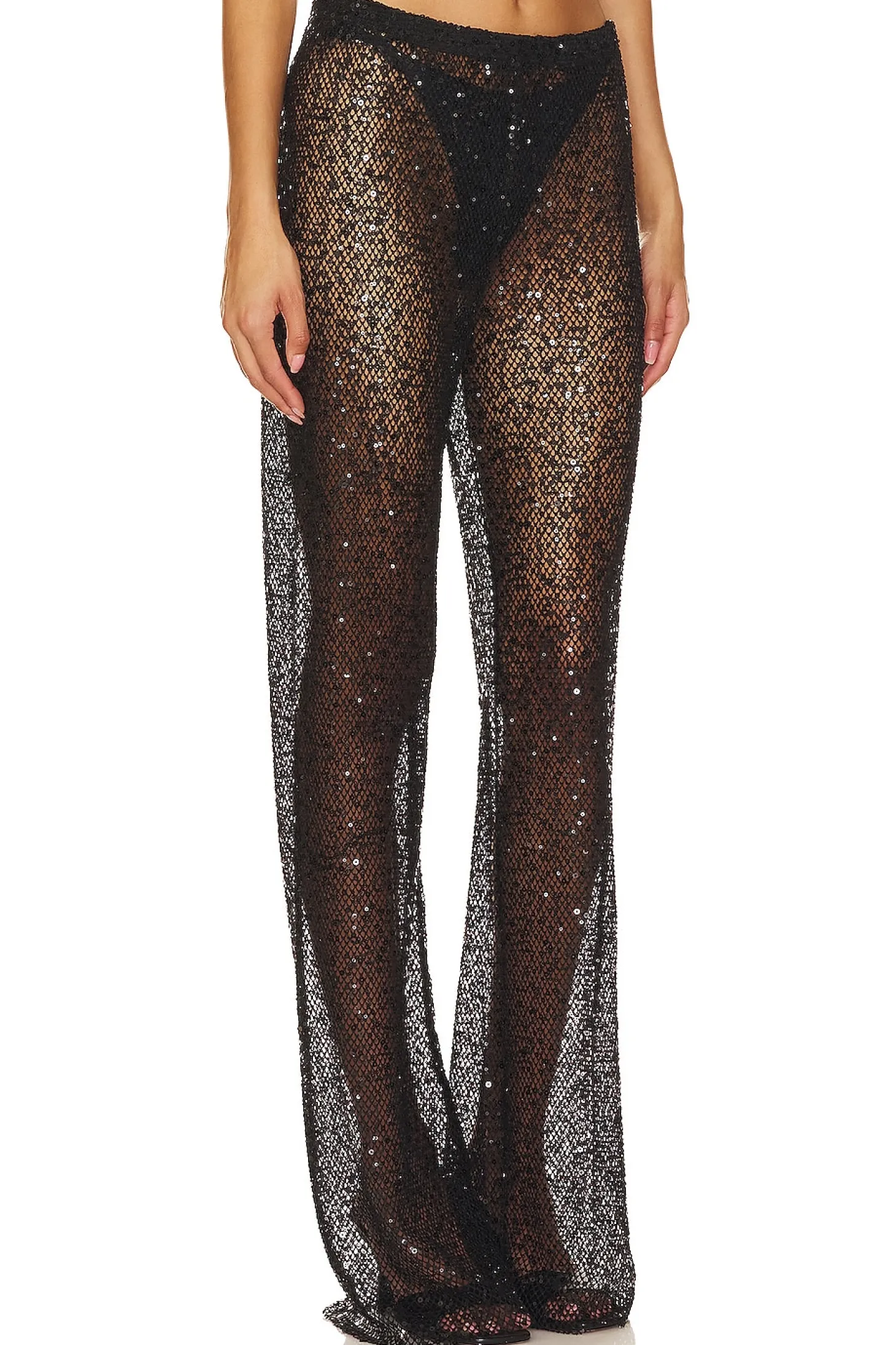 Sequins Wide Leg Pant