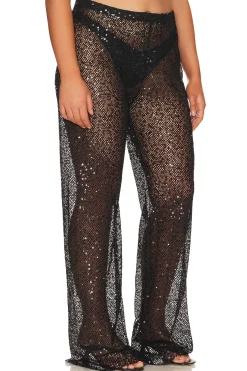 Sequins Wide Leg Pant
