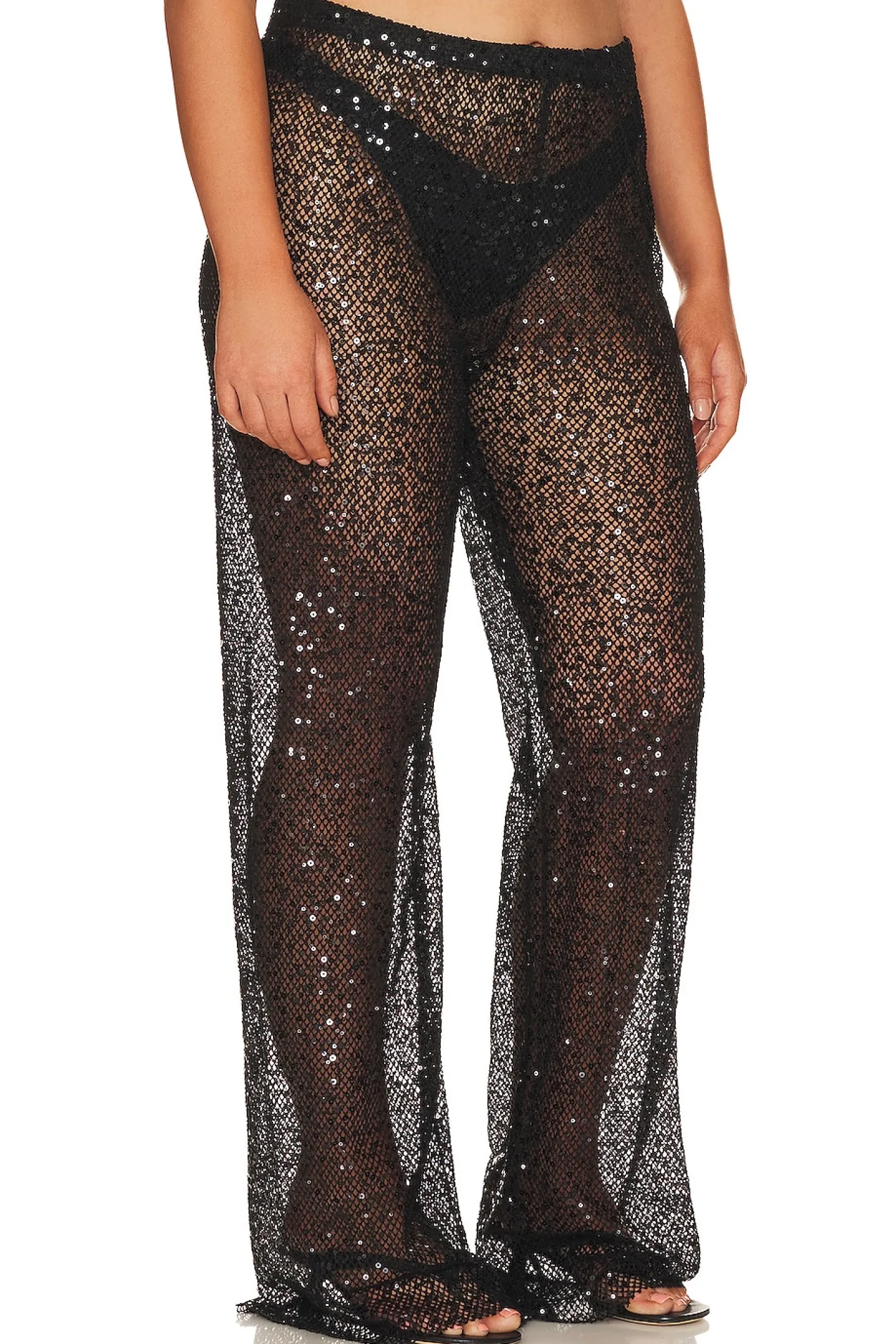 Sequins Wide Leg Pant