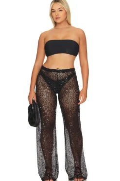 Sequins Wide Leg Pant