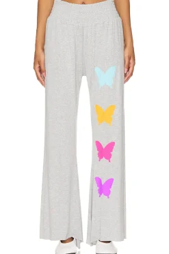 Shana Wide Leg Pant W/ Smocking Butterfly Eye