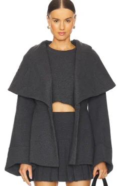 Shawl Collar Peplum Jacket