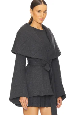 Shawl Collar Peplum Jacket