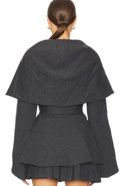 Shawl Collar Peplum Jacket