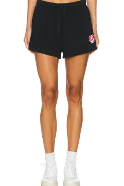 Short With Heart Print