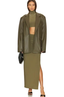 Side Slit Long Skirt