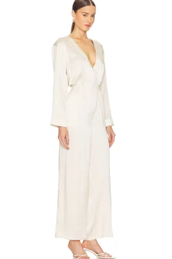 Silk Long Sleeve Jumpsuit