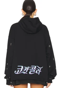 Silver Charm Sleeves Hoodie