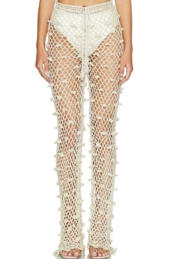 Silver Handmade Crochet Pants