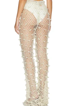 Silver Handmade Crochet Pants