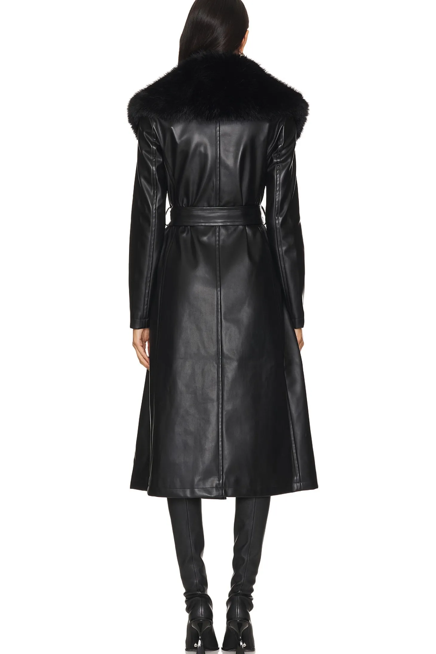 Simone Faux Leather Coat