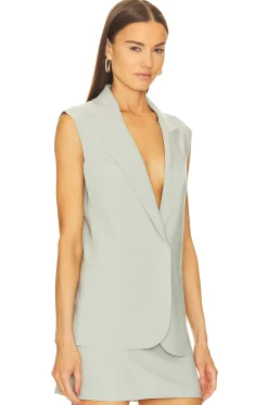 Sleeveless Single Breasted Jacket