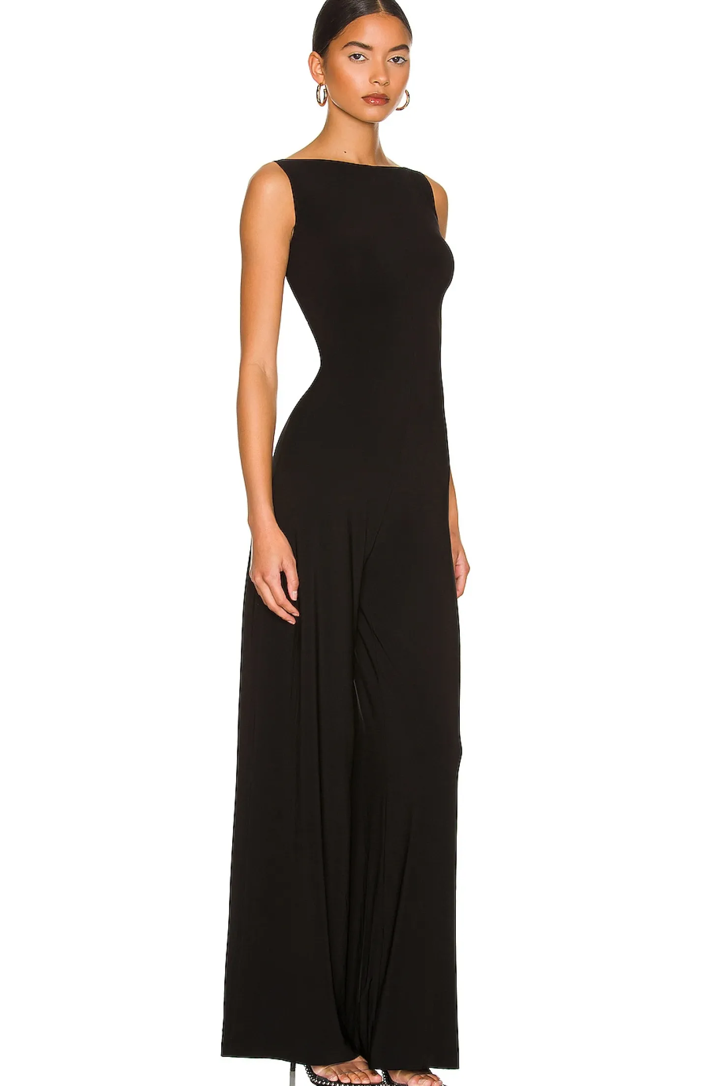 Sleeveless X Straight Leg Jumpsuit