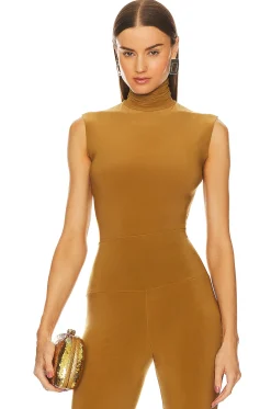 Slim Fit Sleeveless Turtle Top