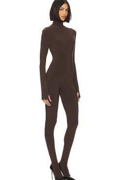 Slim Fit Turtle Catsuit With Footsie