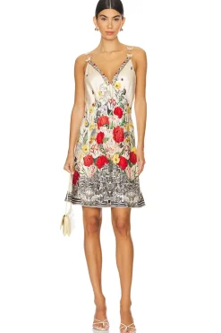 Slip Dress With Back Frill