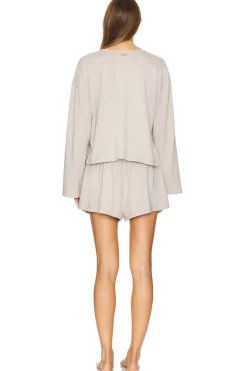 Slumberknit Henley Short Set