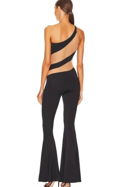Snake Mesh Fishtail Jumpsuit