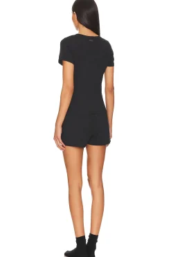 Soft Modal Rib Tee Short Set