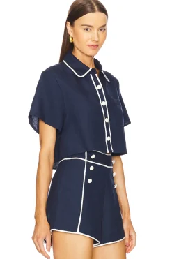 Solange Short Sleeve Cropped Tee