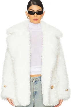 Sophie Faux Fur Peacoat