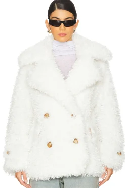 Sophie Faux Fur Peacoat