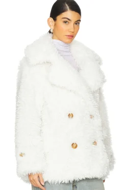 Sophie Faux Fur Peacoat