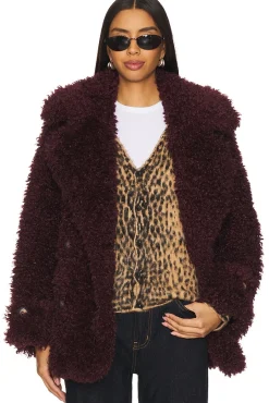Sophie Faux Fur Peacoat