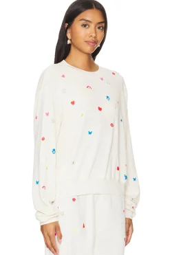 Spalding Drop Shoulder Crop Pullover Charm Elements