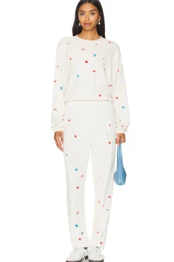 Spalding Drop Shoulder Crop Pullover Charm Elements