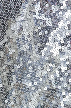 Square Neck Sequined Gown