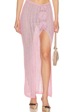 Stella Rosette Maxi Skirt