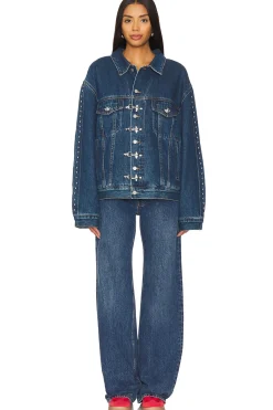 Stitch Me Up Denim Straight Jacket