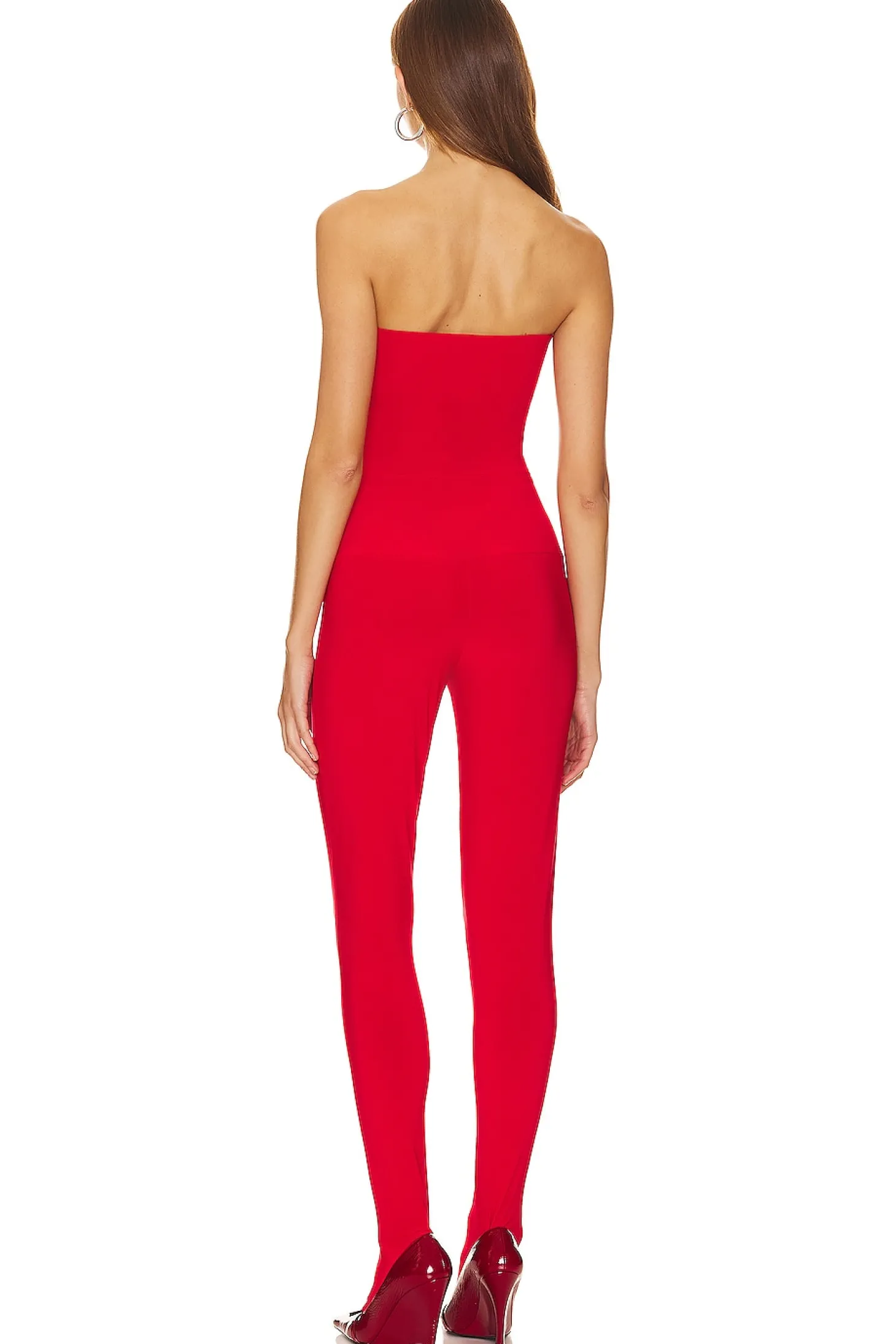 Strapless Catsuit With Footsie