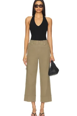 Stretch Twill Cropped Trouser