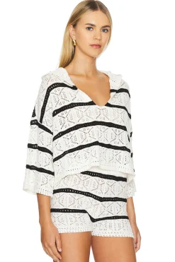 Striped Diamond Eyes Hoodie