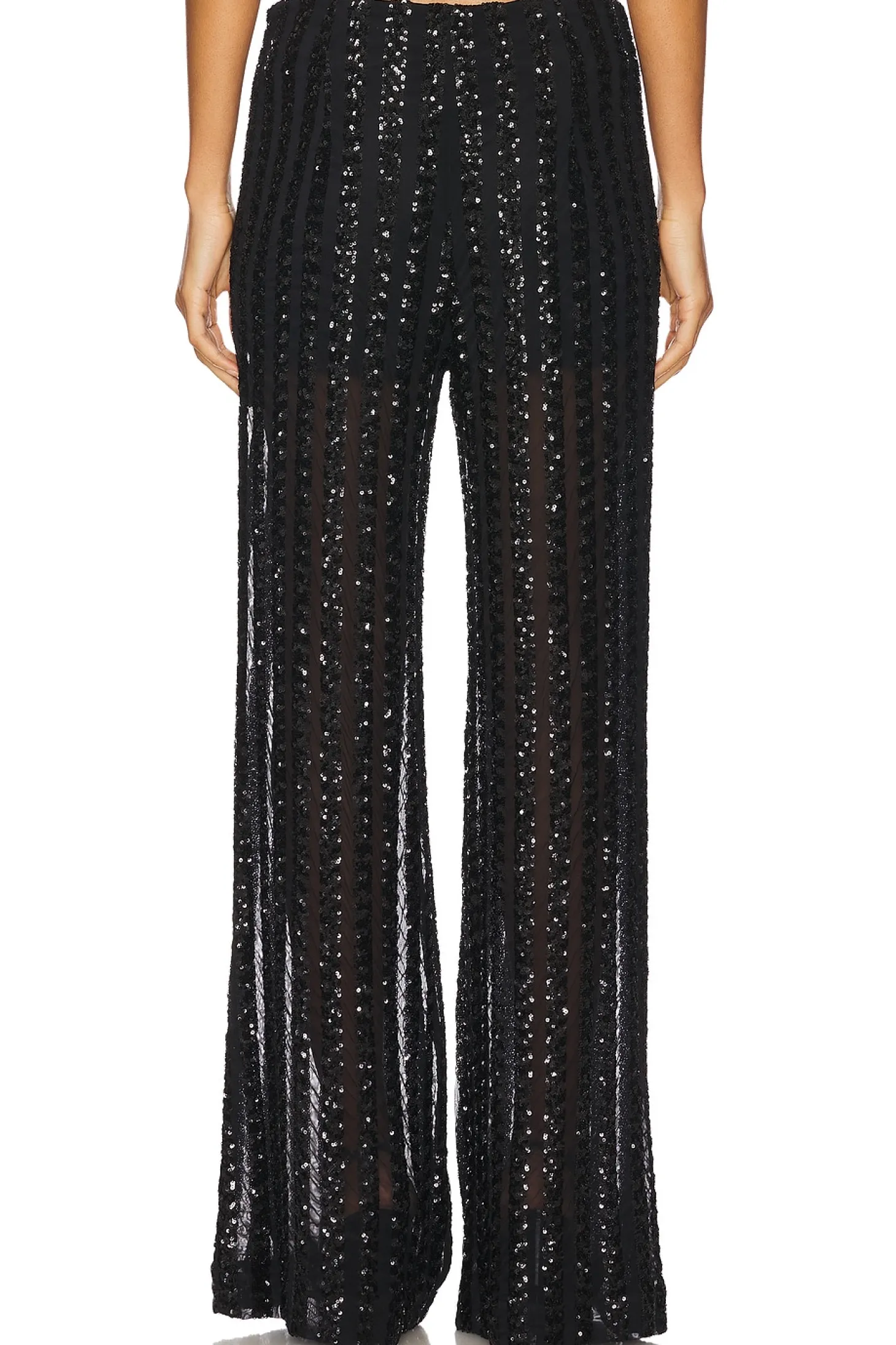 Striped Sequin Trousers