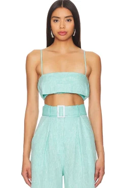 Structured Bandeau Crop Top