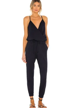 Supreme Jersey Tied Waist V Neck Jumpsuit