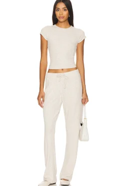 Sweater Rib Straight Leg Pant