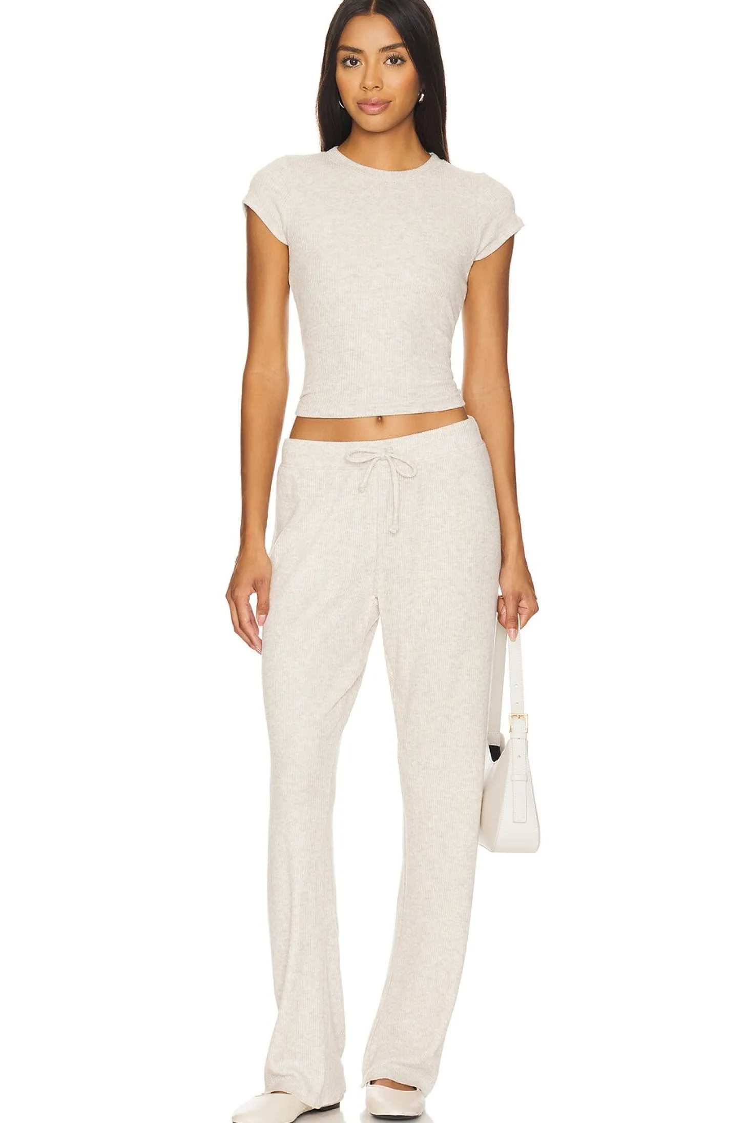 Sweater Rib Straight Leg Pant