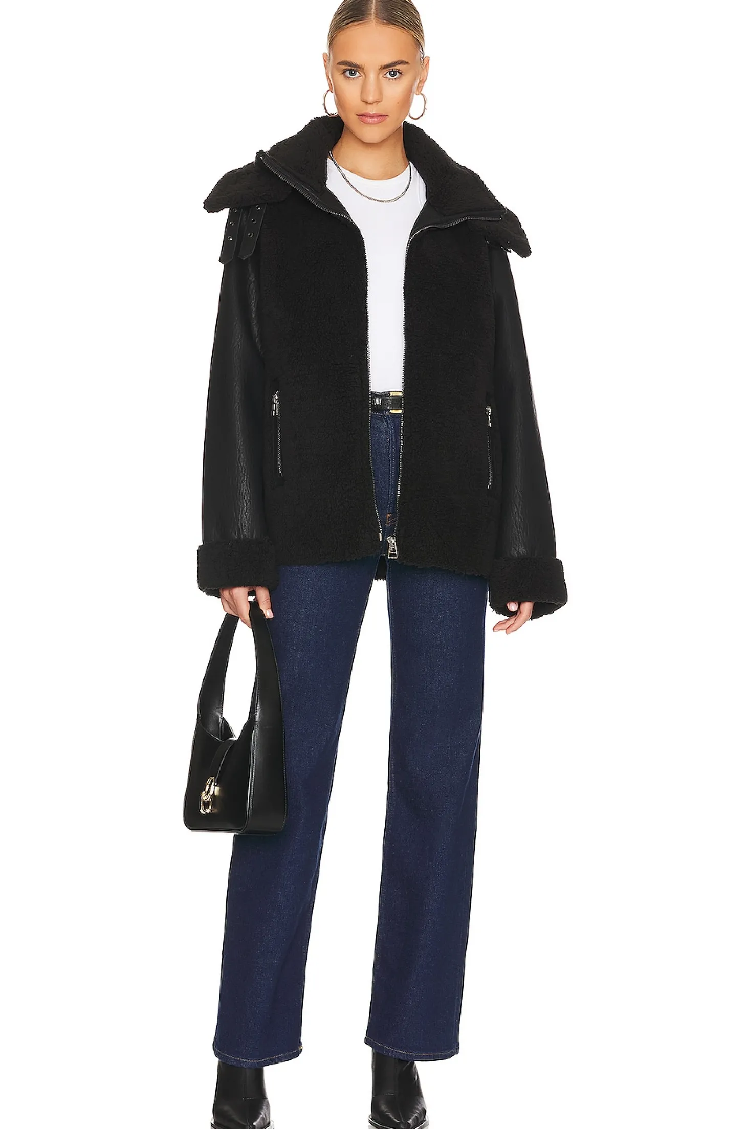 Symbiosis Faux Fur Jacket