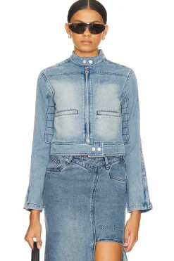 Take A Trip Cropped Racing Jacket