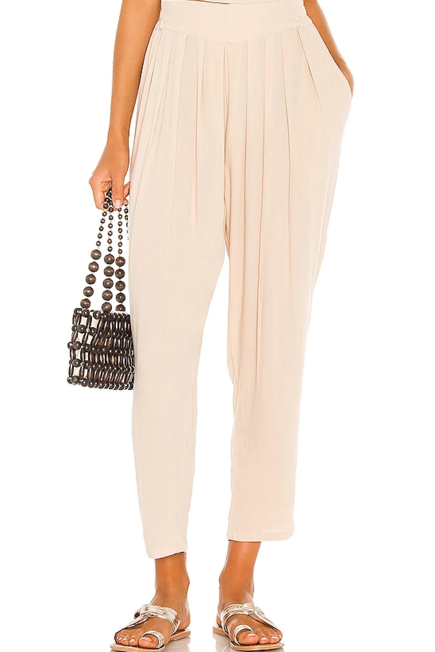 Tanah Solid 80s Pleated Trouser