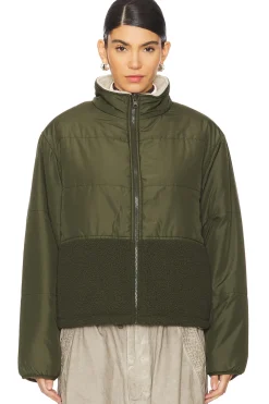 Tasha Reversible Puffer Sherpa Jacket